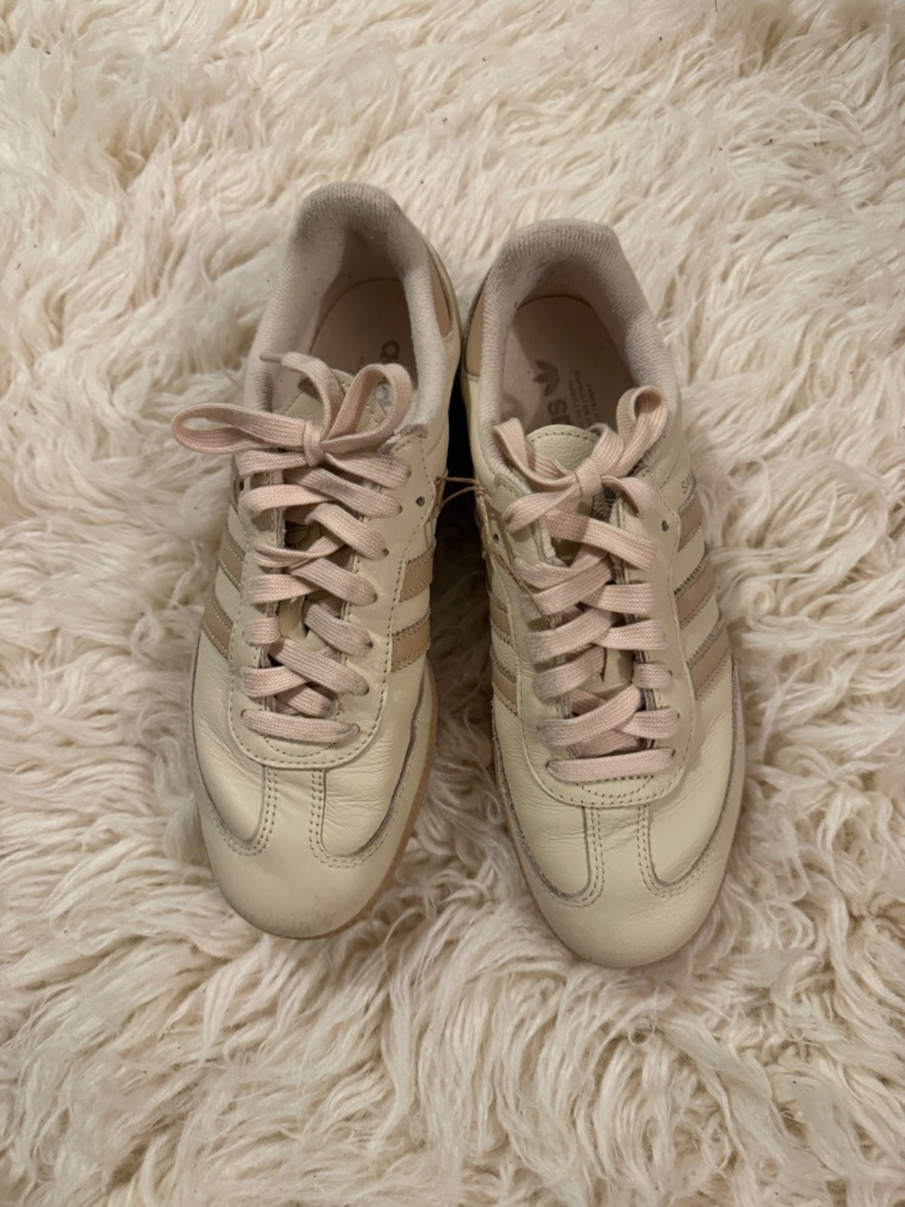 Adidas Samba Women’s Casual Cream & Tan Sneakers Size 42